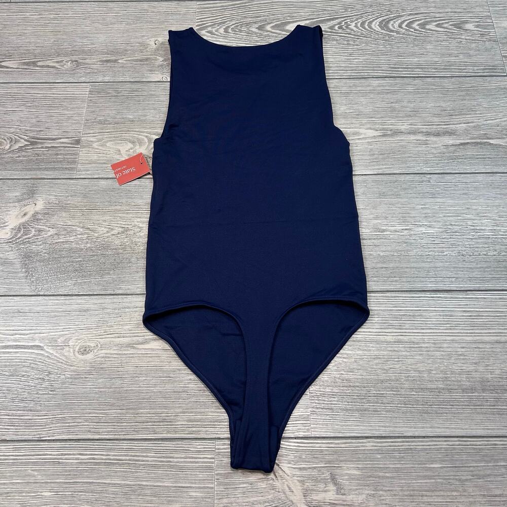State of Day Seamless Thong Bodysuit Navy Blue XS NWT - Picture 4 of 4